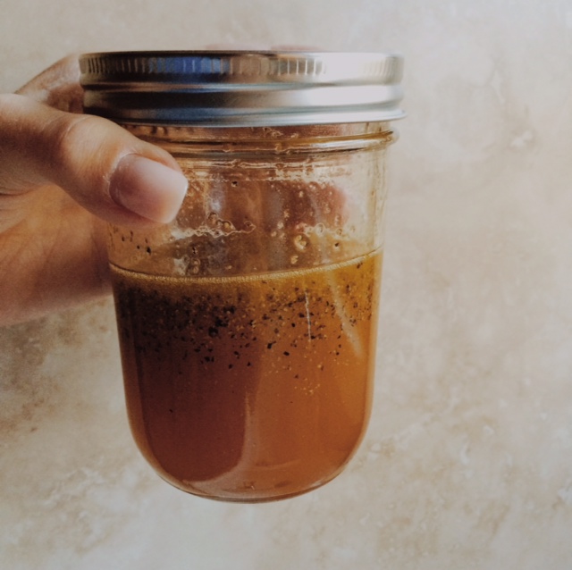 asian vinaigrette with sesame oil + black pepper | via she likes to eat