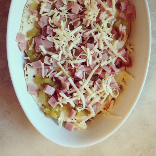 green chile strata via she likes to eat