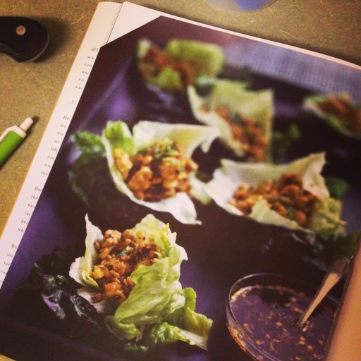 asian chicken lettuce cups